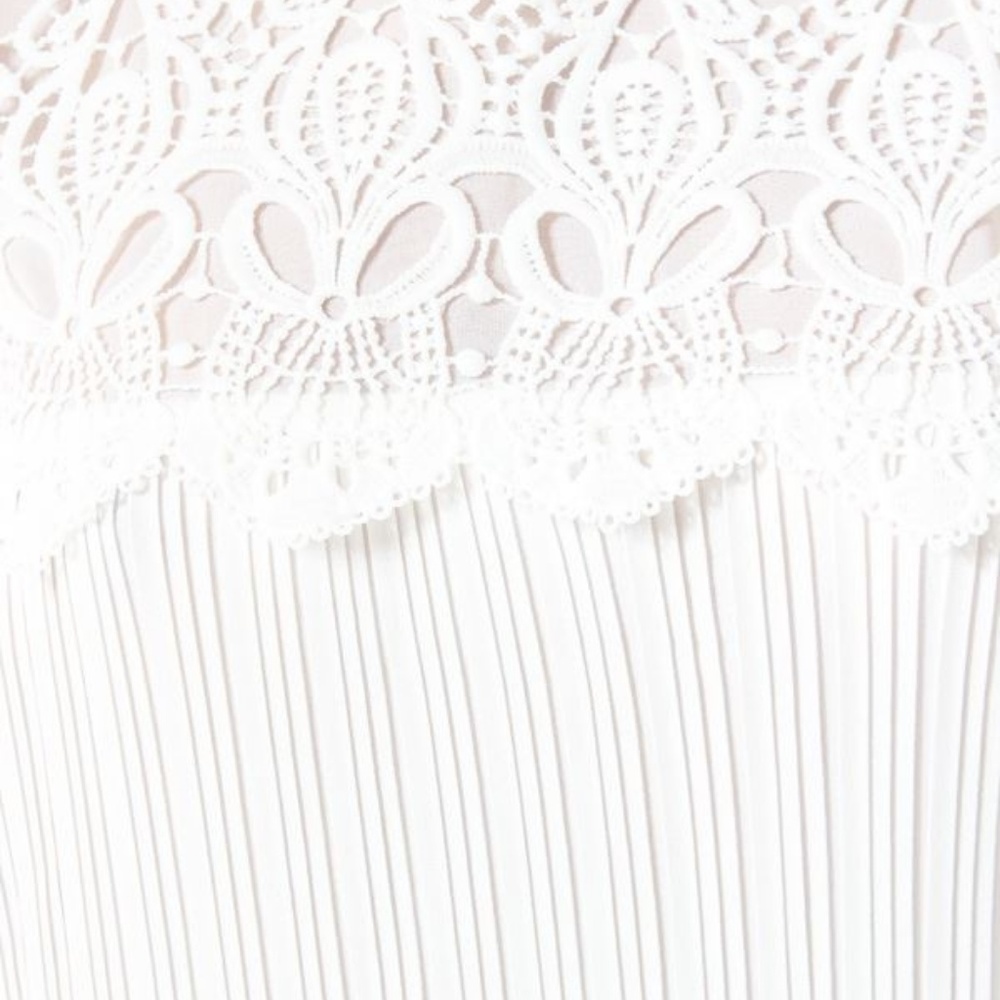PLEATED DRESS- WHITE | WHITE DRESS | PLEATED DRESS - Picture 4 of 7